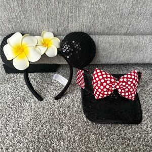 Sequin Minnie Ears Headbands set of two